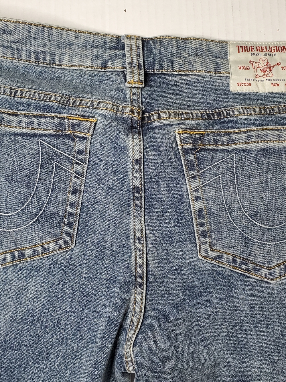 True Religion Women's Light Blue Flared Jeans 34 Waist - Picture 6 of 6